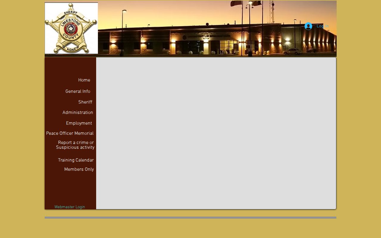 Limestone County Sheriff official most wanted page for warrant information